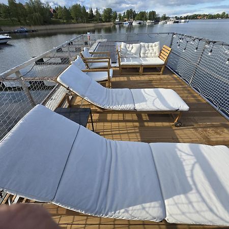 Domek Na Wodzie - Houseboat -Sauna, Taras Na Dachu, Dwie Sypialnie Mikołajki Exteriör bild
