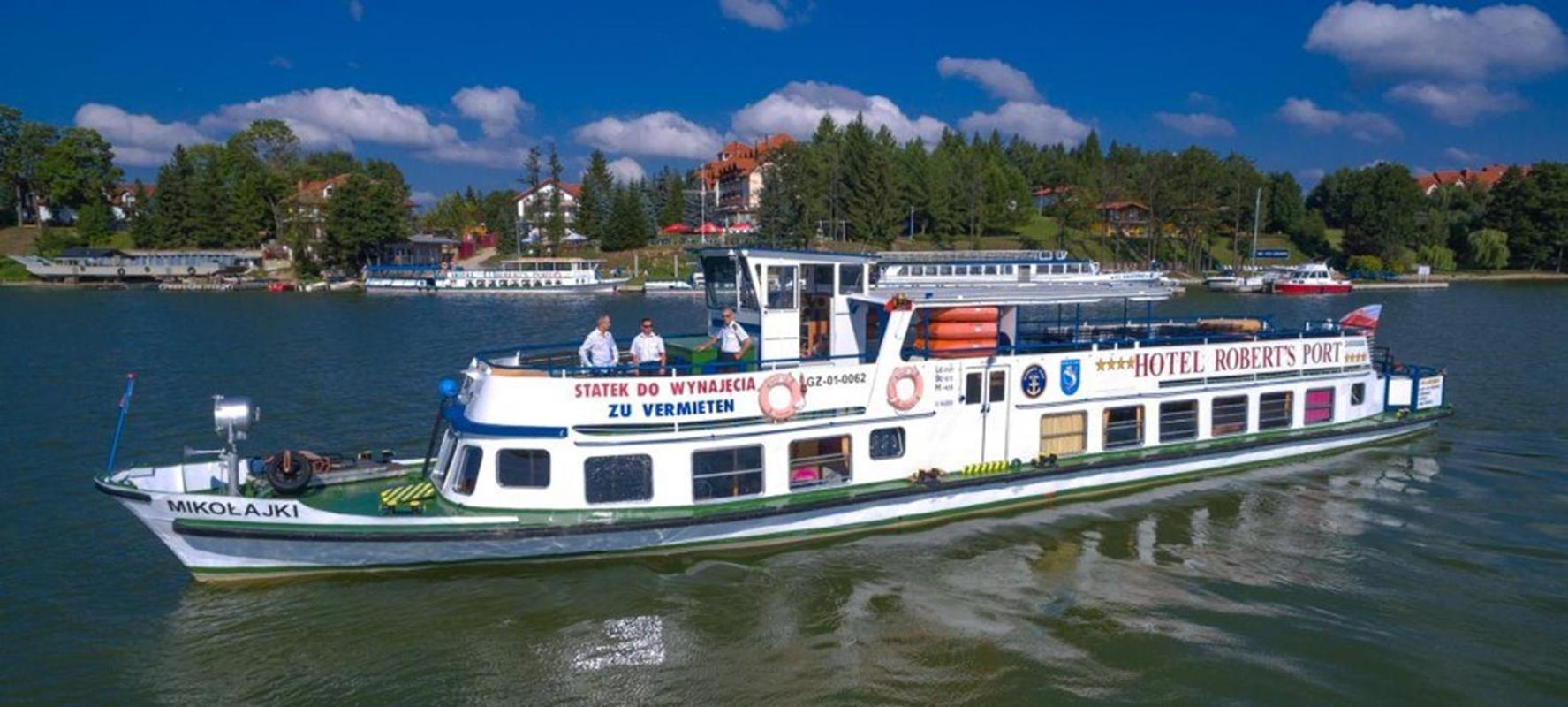 Domek Na Wodzie - Houseboat -Sauna, Taras Na Dachu, Dwie Sypialnie Mikołajki Exteriör bild